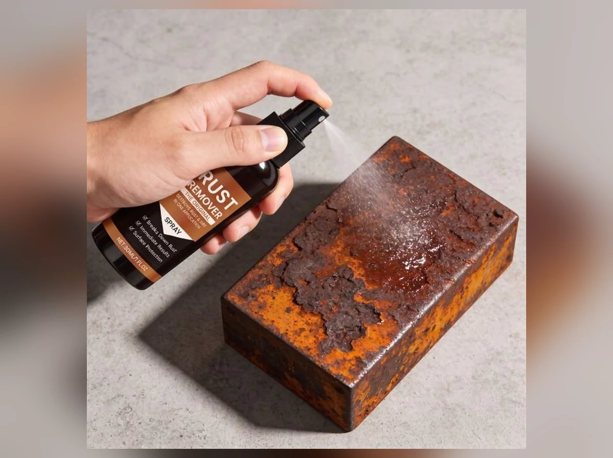 Brush Off Loose Dirt & Shake the Rustifix™ Bottle